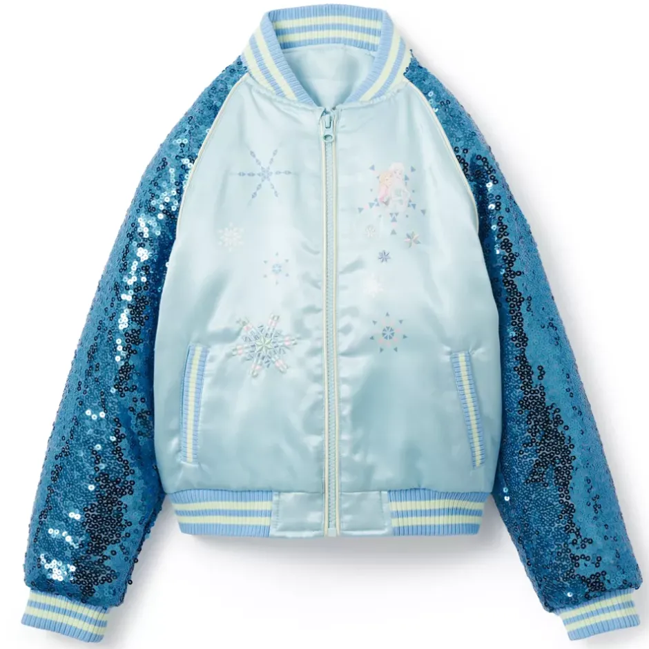 Outlet Blouson La Reine des Neiges style universitaire pour enfants Enfant Vêtements Pour Enfant