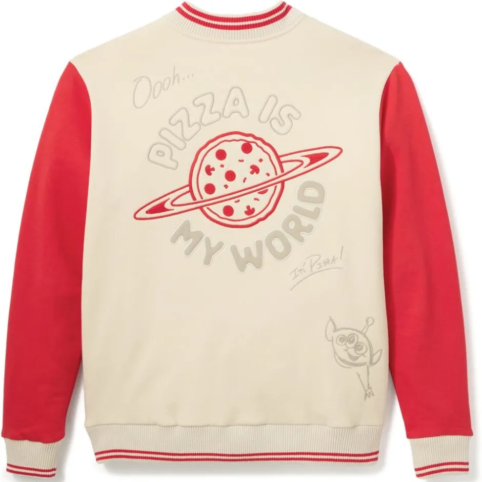 Clearance Blouson Pizza Planet style universitaire pour adultes, Toy Story Homme Vêtements Homme - T-Shirts, Sweats