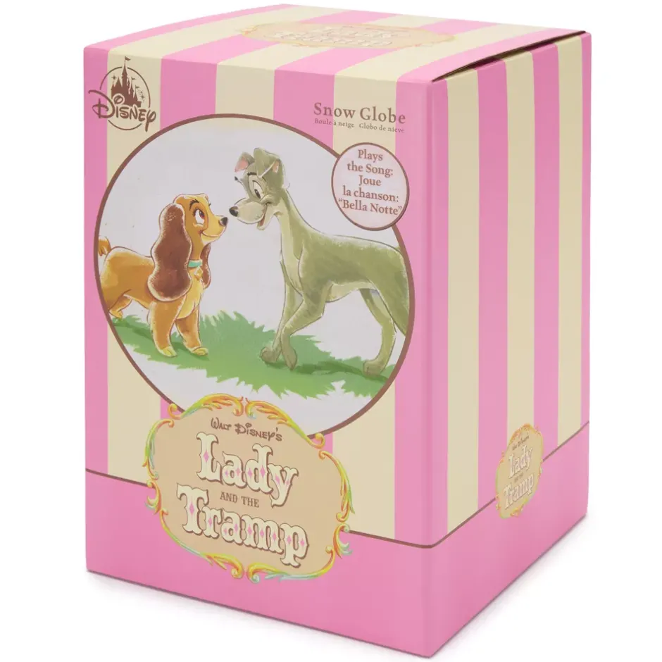 New Boule à neige La Belle et le Clochard musicale Ornements|Boules À Neige