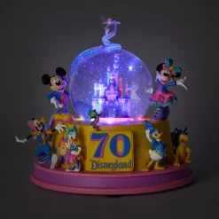 Hot Boule à neige musicale lumineuse Mickey Mouse et ses amis 70e anniversaire de Disneyland Resort Ornements
