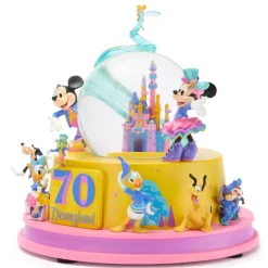 Hot Boule à neige musicale lumineuse Mickey Mouse et ses amis 70e anniversaire de Disneyland Resort Ornements