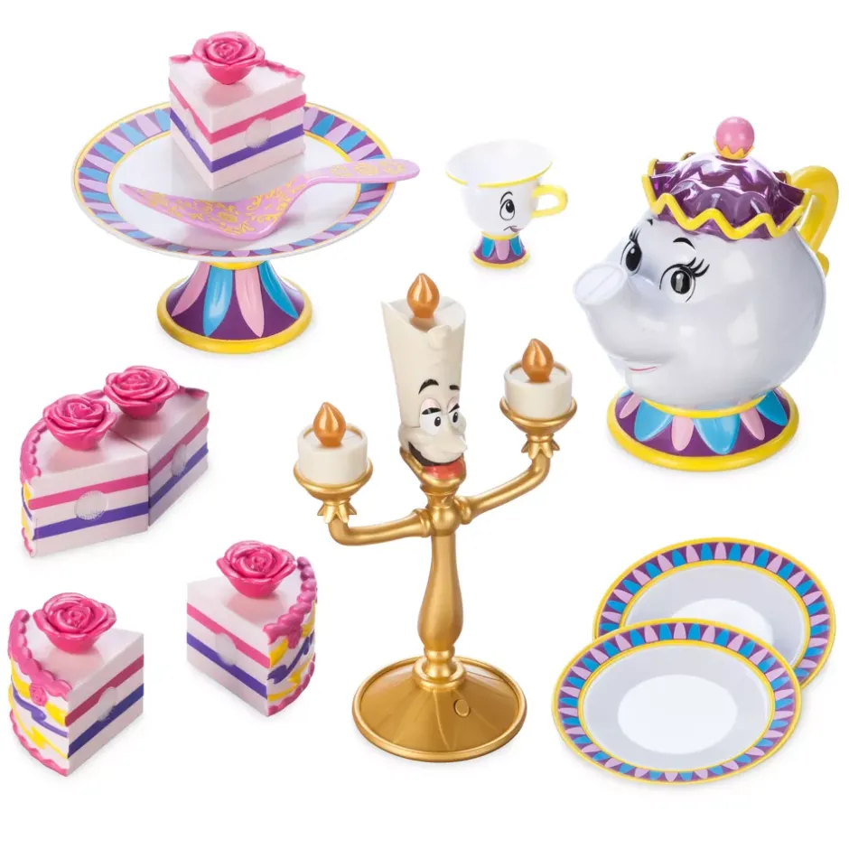 Chariot à thé Belle qui chante "Be our guest", La Belle et la Bête Jeux Imaginatifs