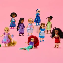 New Coffret cadeau de poupées miniatures, Disney Once Upon a Story, 12,5 cm Figurines Et Univers|Poupées Disney