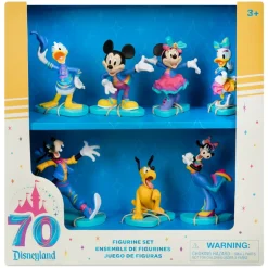 Discount Coffret de figurines Mickey Mouse et ses amis, 70e anniversairede Disneyland Figurines