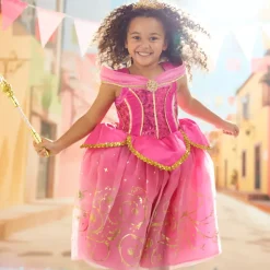 New Déguisement deluxe Aurore pour enfants, La Belle au Bois Dormant Enfant Déguisements Princesses Disney|Déguisements Pour Enfant