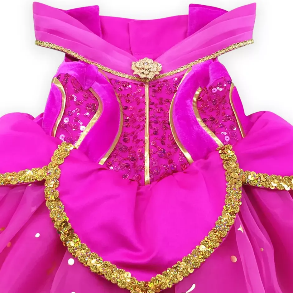 New Déguisement deluxe Aurore pour enfants, La Belle au Bois Dormant Enfant Déguisements Princesses Disney|Déguisements Pour Enfant
