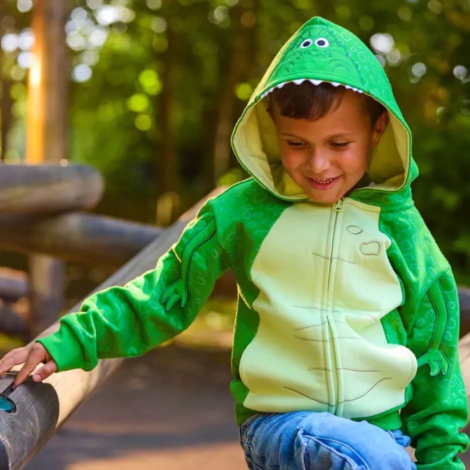 Outlet Déguisement Rex à capuche zippé pour enfants, Toy Story Enfant Vêtements Pour Enfant