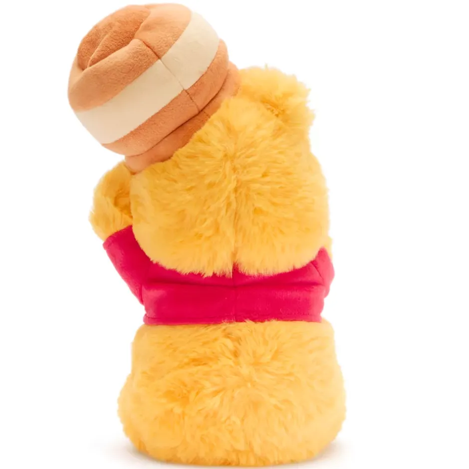New Japon Peluche Winnie l'Ourson avec pot de miel sur la tête de taille moyenne, 30 cm Peluches