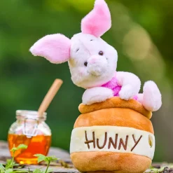 Clearance Japon Peluche Porcinet dans un pot de miel de taille moyenne, Winnie l'Ourson, 25 cm Peluches