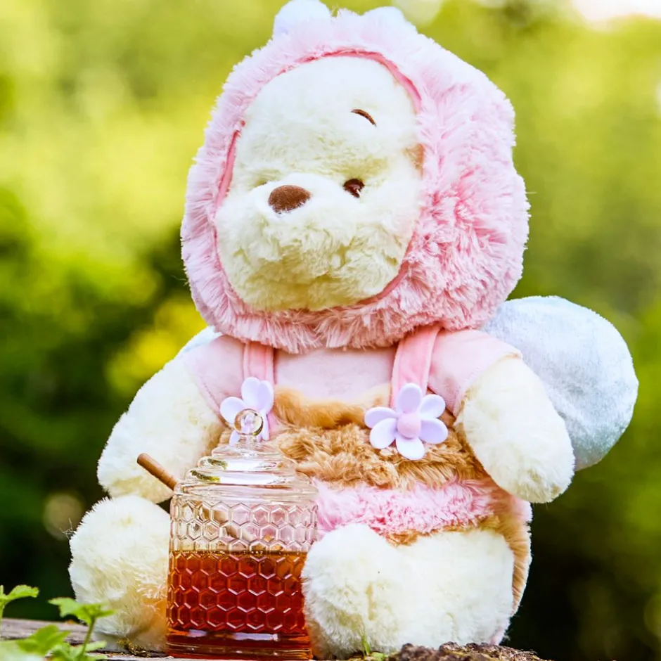 Outlet Japon Peluche Winnie l'Ourson en abeille de taille moyenne, 30 cm Peluches
