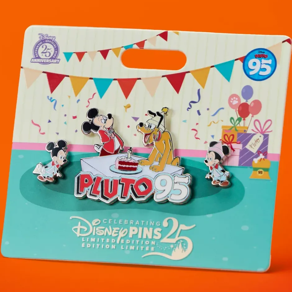 Outlet Ensemble de pin's 95e anniversaire de Pluto en édition limitée Pins