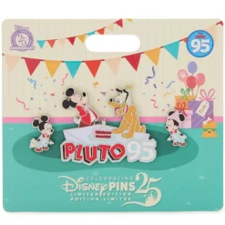 Outlet Ensemble de pin's 95e anniversaire de Pluto en édition limitée Pins