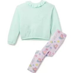 New Ensemble haut et legging La Petite Sirène pour enfants Enfant Vêtements Pour Enfant