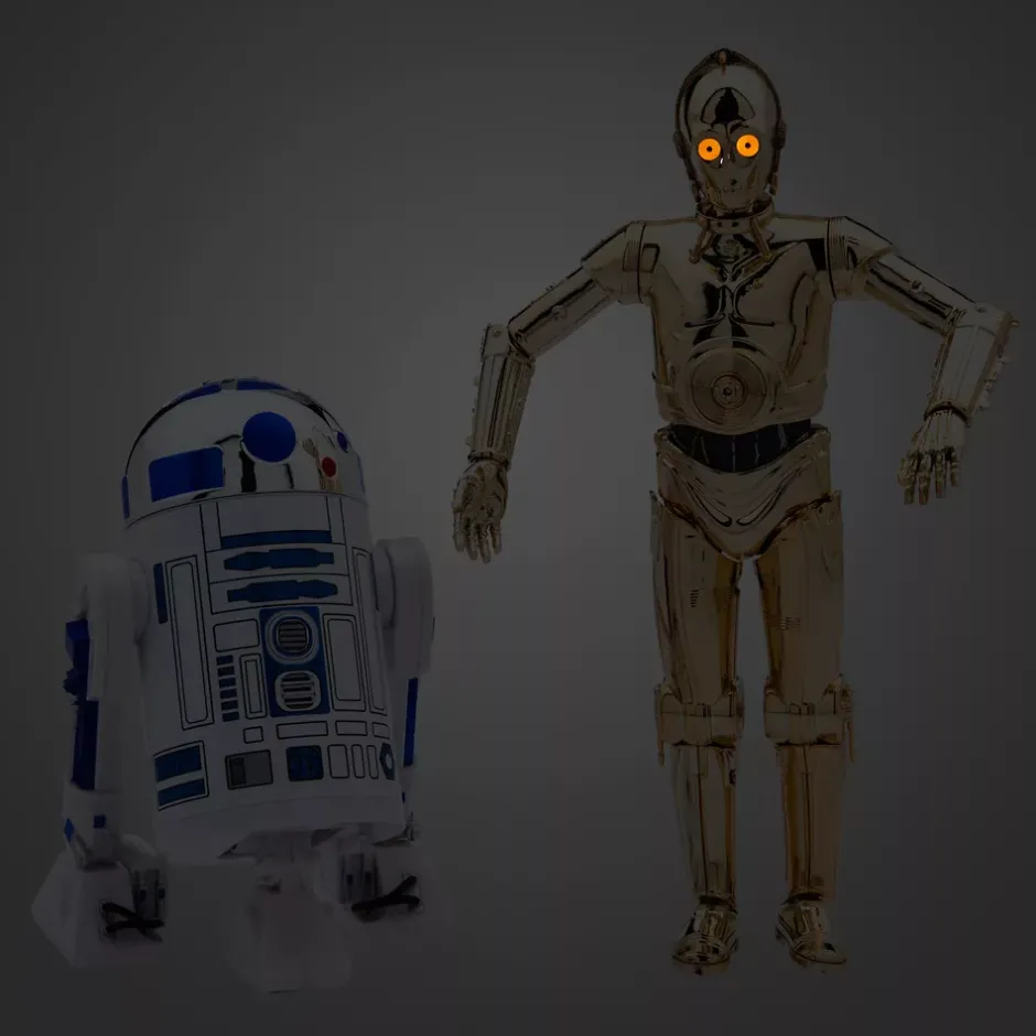 New Figurines articulées R2-D2 et C-3PO lumineuses et sonores, Star Wars Figurines