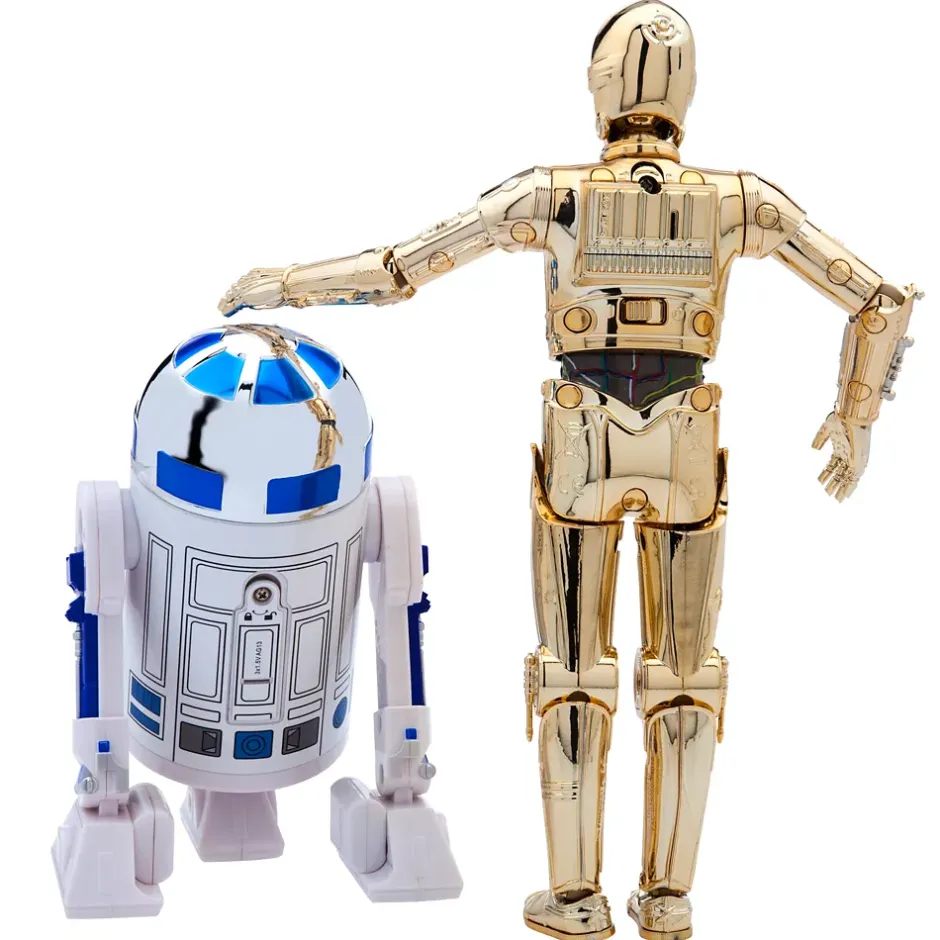 New Figurines articulées R2-D2 et C-3PO lumineuses et sonores, Star Wars Figurines