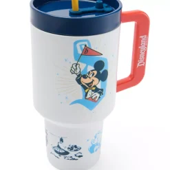 Best Gobelet avec paille Mickey Mouse et ses amis 70e anniversaire de Disneyland Resort Mugs, Tasses Et Gobelets