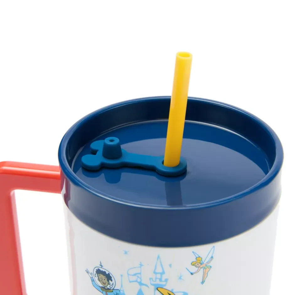 Best Gobelet avec paille Mickey Mouse et ses amis 70e anniversaire de Disneyland Resort Mugs, Tasses Et Gobelets