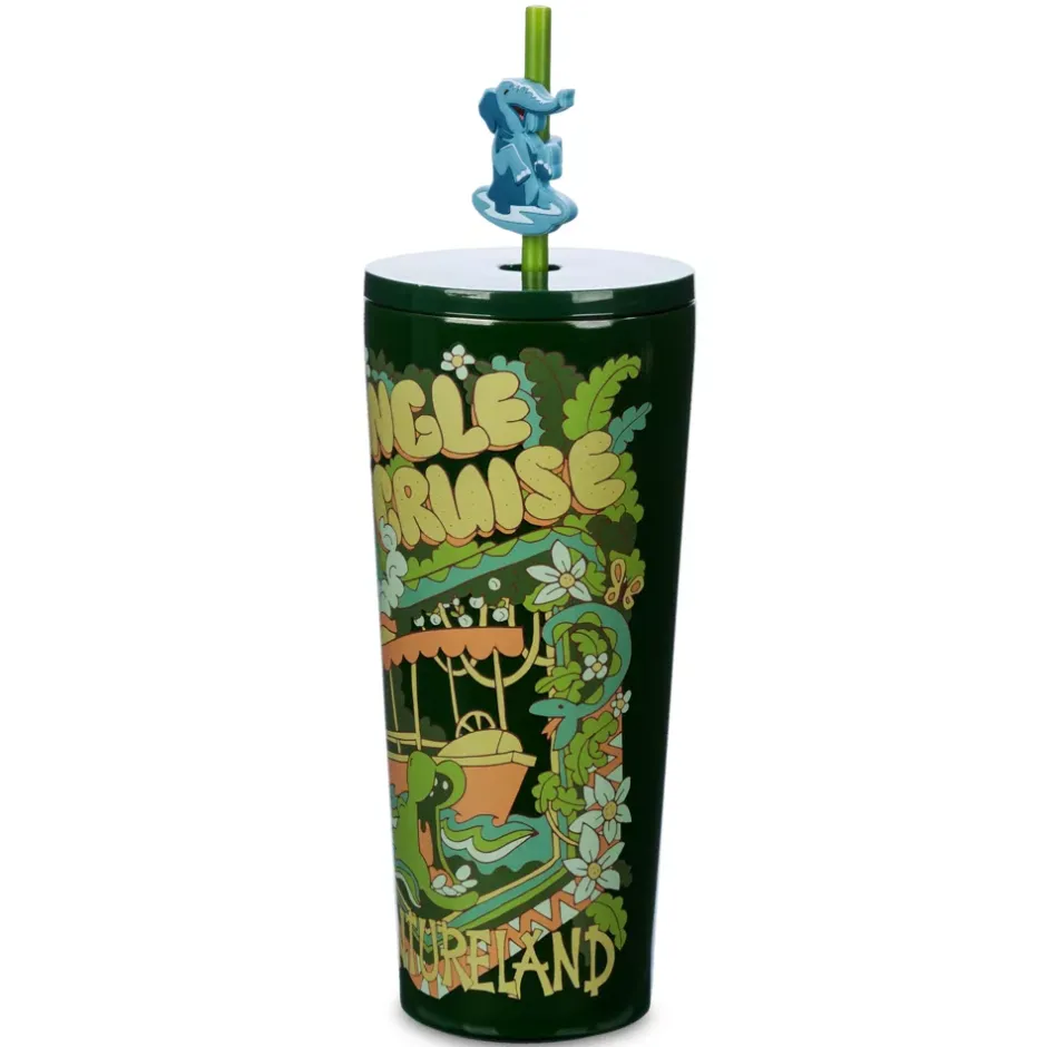Gobelet Jungle Cruise en acier inoxydable avec paille Mugs, Tasses Et Gobelets