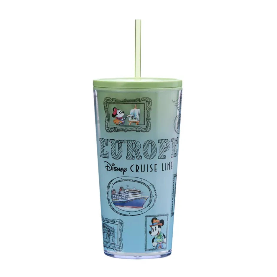 Online Gobelet Mickey Mouse et ses amis Disney Cruise Line Europe avec paille Mugs, Tasses Et Gobelets