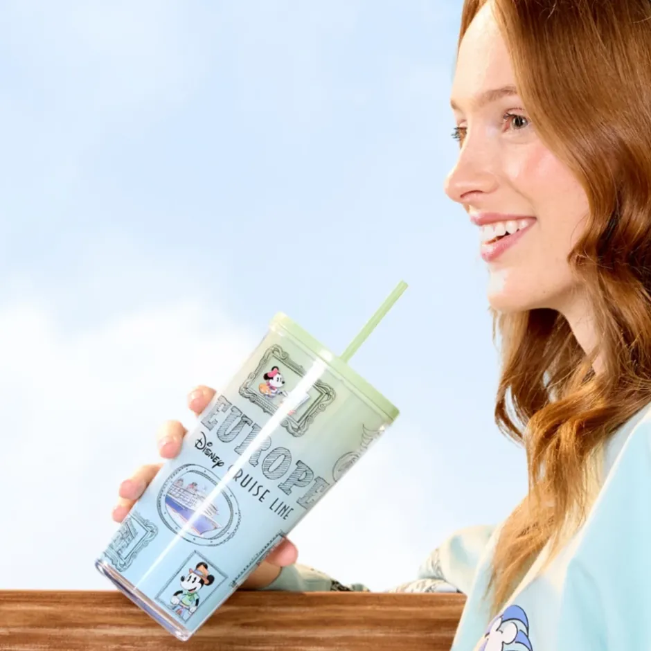 Online Gobelet Mickey Mouse et ses amis Disney Cruise Line Europe avec paille Mugs, Tasses Et Gobelets