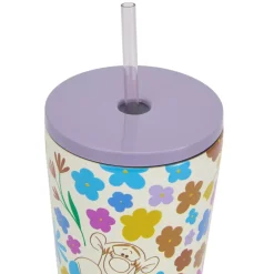 Sale Gobelet Winnie l'Ourson et ses amis en acier inoxydable avec paille Mugs, Tasses Et Gobelets