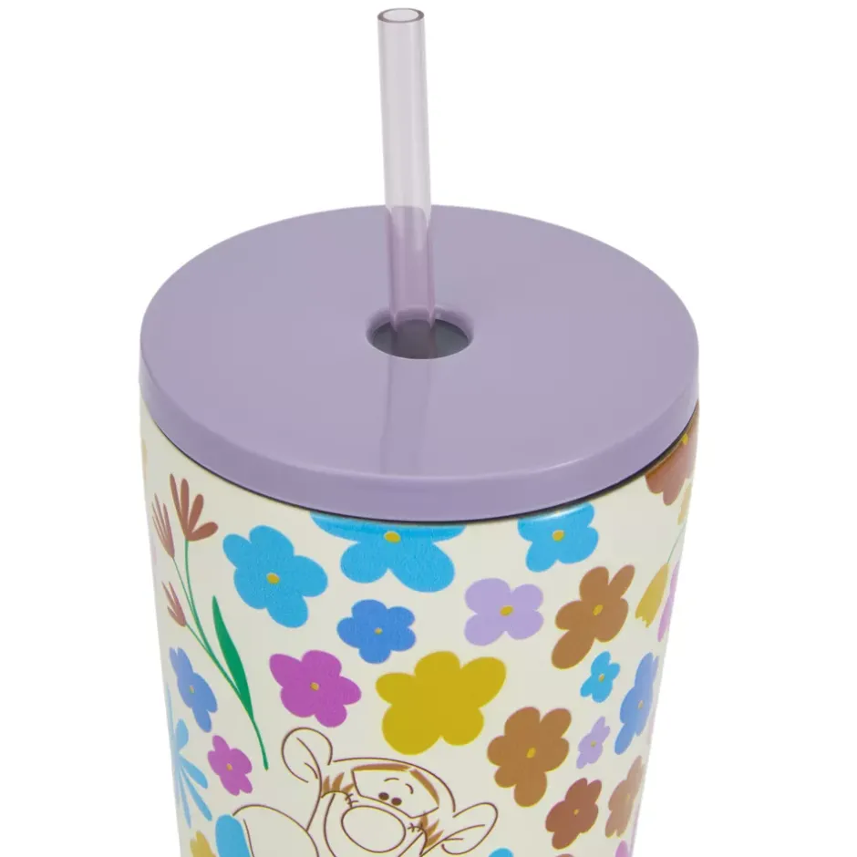 Sale Gobelet Winnie l'Ourson et ses amis en acier inoxydable avec paille Mugs, Tasses Et Gobelets