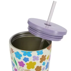 Sale Gobelet Winnie l'Ourson et ses amis en acier inoxydable avec paille Mugs, Tasses Et Gobelets