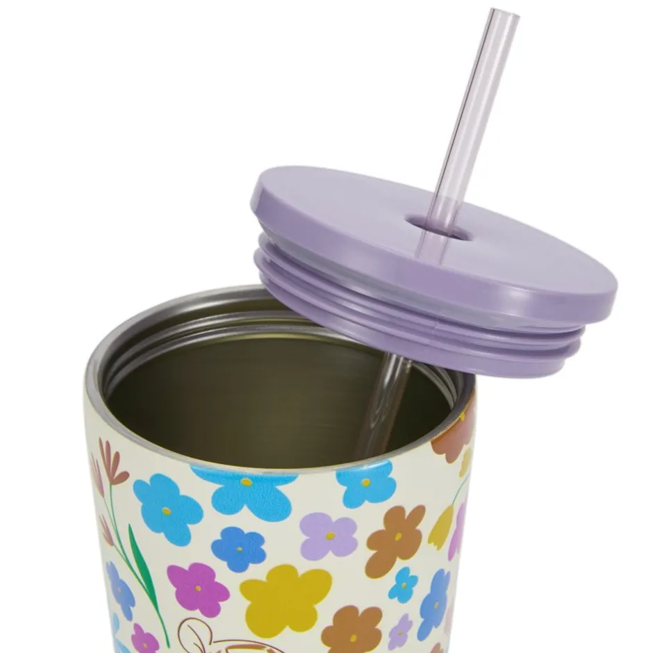 Sale Gobelet Winnie l'Ourson et ses amis en acier inoxydable avec paille Mugs, Tasses Et Gobelets