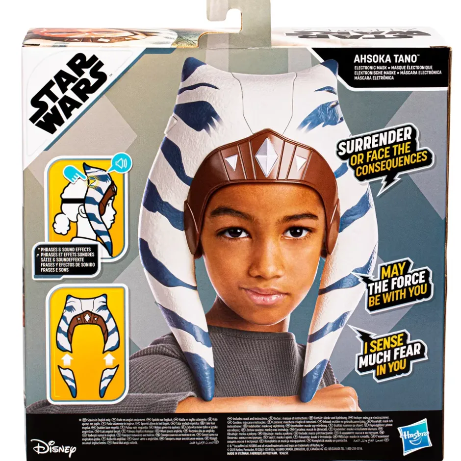 New Hasbro Masque Ahsoka Tano électronique, Star Wars Enfant Accessoires De Déguisement Pour Enfant|Jeux Imaginatifs