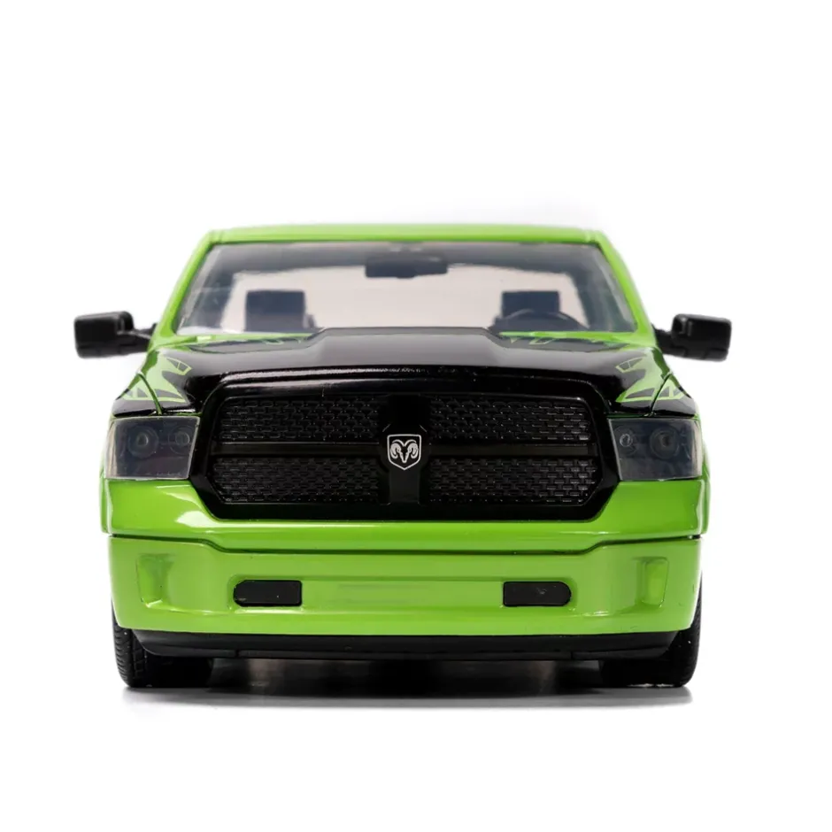 Clearance Jada Toys Figurine Hulk avec modèle réduit de la Dodge Ram 1500 de 2014, échelle 1/24 Véhicules