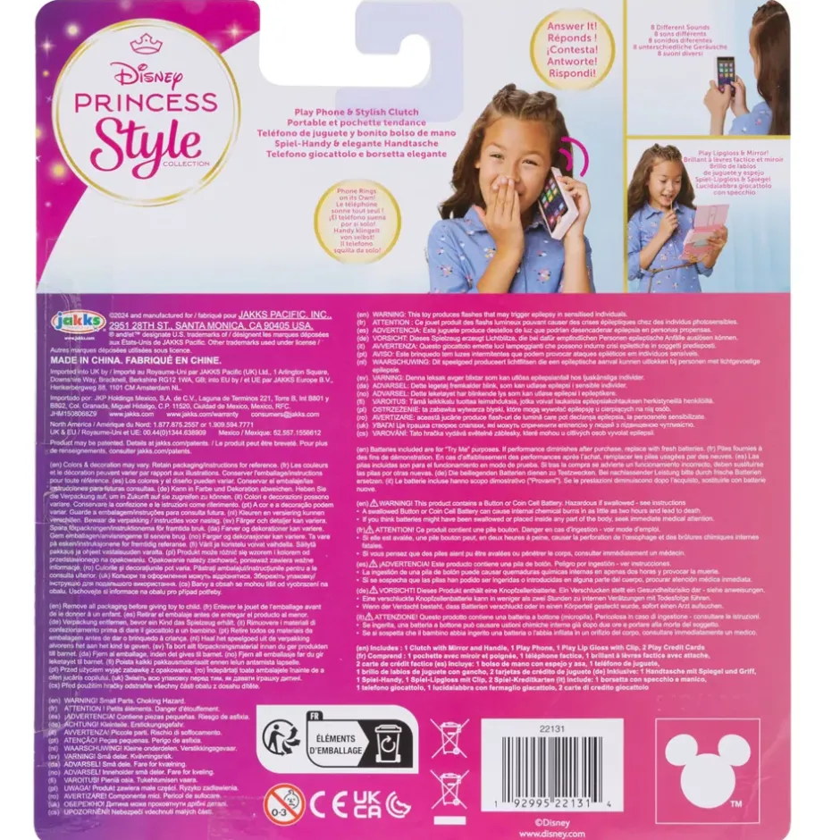 Hot Jakks Ensemble de jeu pochette et téléphone Disney Princess Style Jeux Imaginatifs