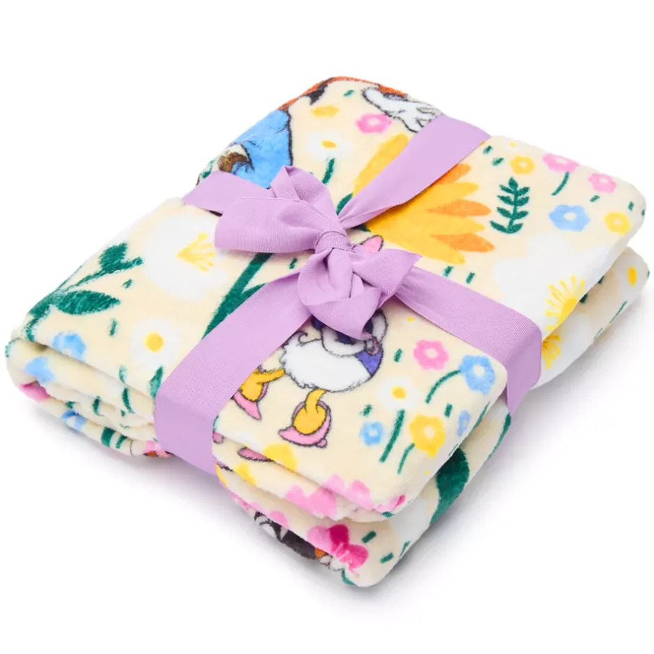 Outlet Jeté Mickey et ses amis en polaire à fleurs Accessoires De Décoration Disney|Ameublement