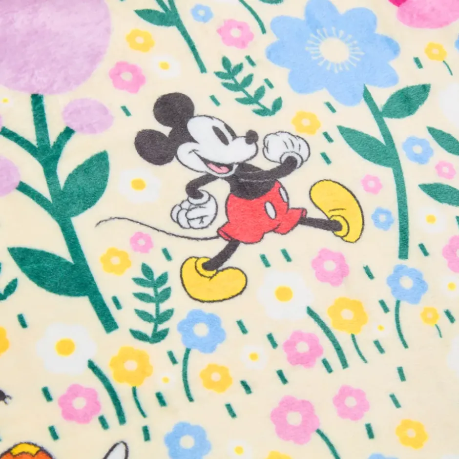 Outlet Jeté Mickey et ses amis en polaire à fleurs Accessoires De Décoration Disney|Ameublement