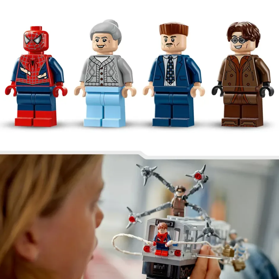 Best LEGO Marvel La scène du train de Spider-Man et Docteur Octopus 76321 Lego