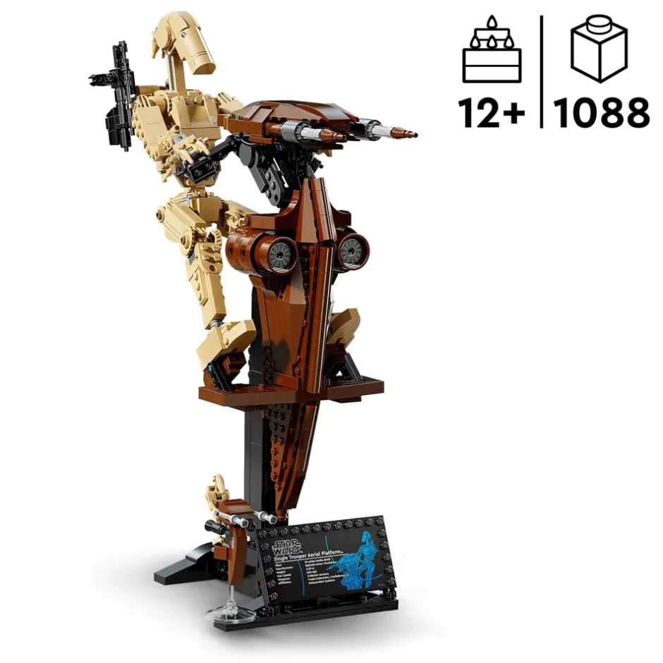 Best LEGO Star Wars Droïde de combat sur son STAP 75428 Lego