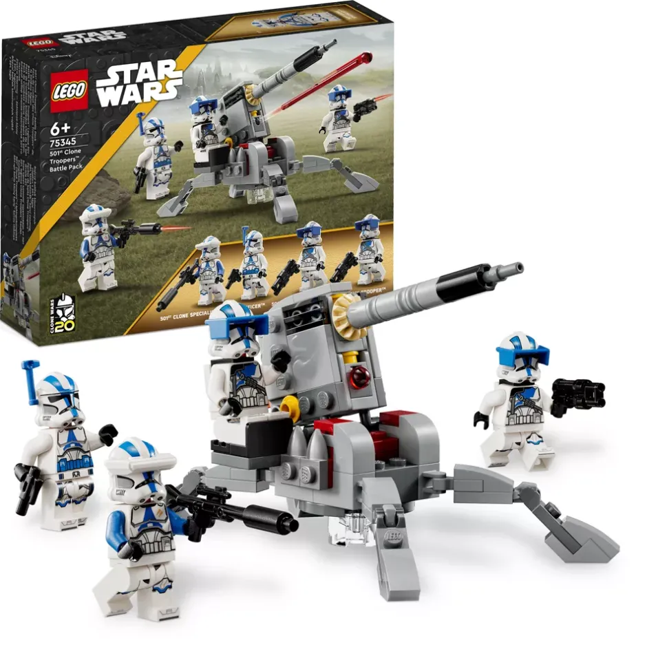 Discount LEGO Star Wars 75345 Pack de combat des Clone Troopers de la 501e légion Lego