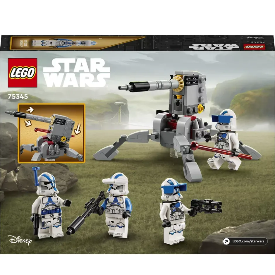 Discount LEGO Star Wars 75345 Pack de combat des Clone Troopers de la 501e légion Lego