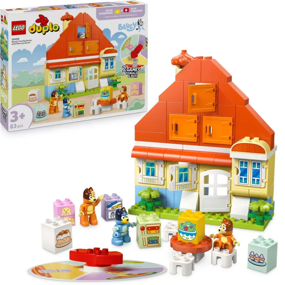 Hot LEGO DUPLO La maison de famille de Bluey et le jeu de mémoire 10459 Lego