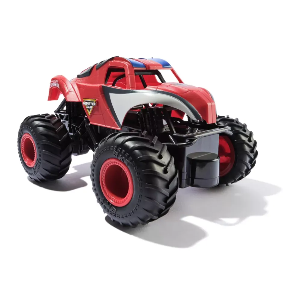 Monster Jam Monster Truck télécommandé Marvel The Amazing Spider-Man, échelle 1:24, jouets pour garçons et filles âgés de 4 ans et plus Véhicules
