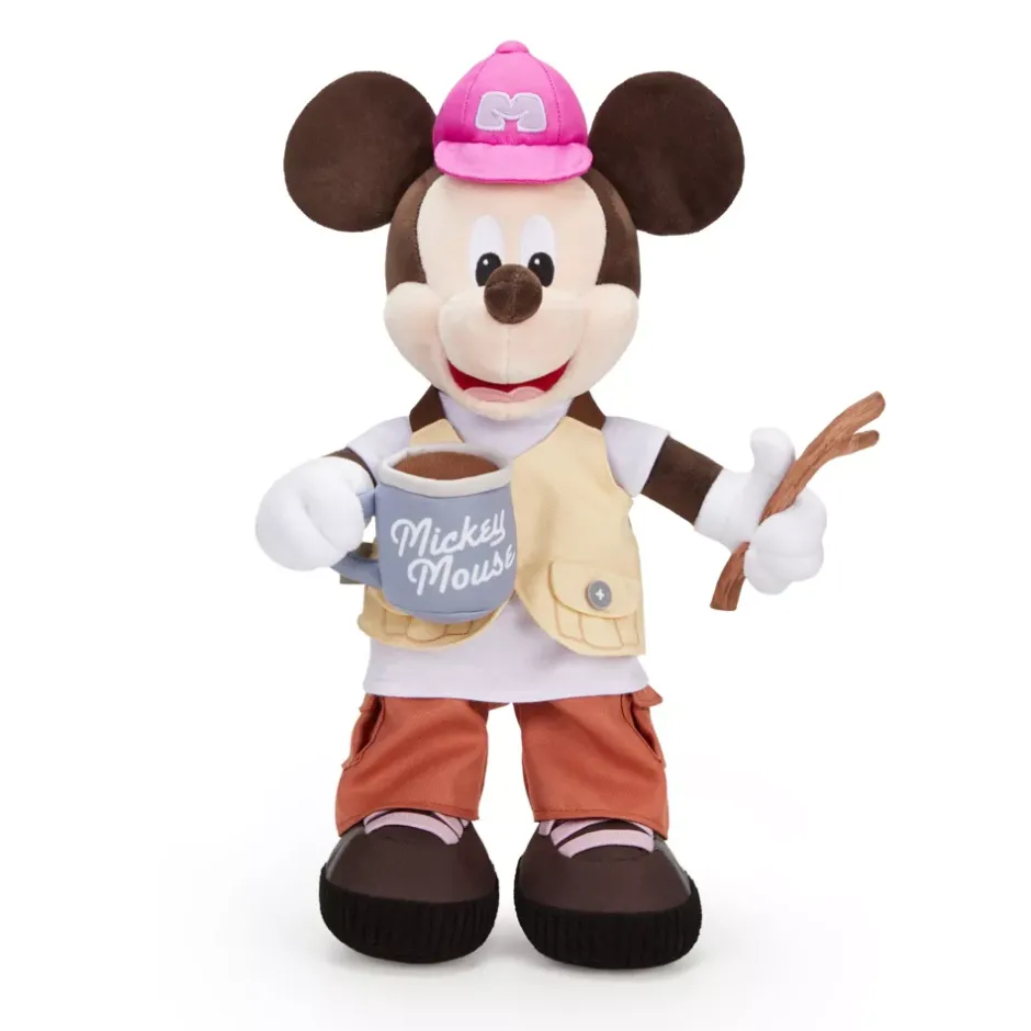 Best Moyenne peluche Mickey au camping – 40 cm Peluches