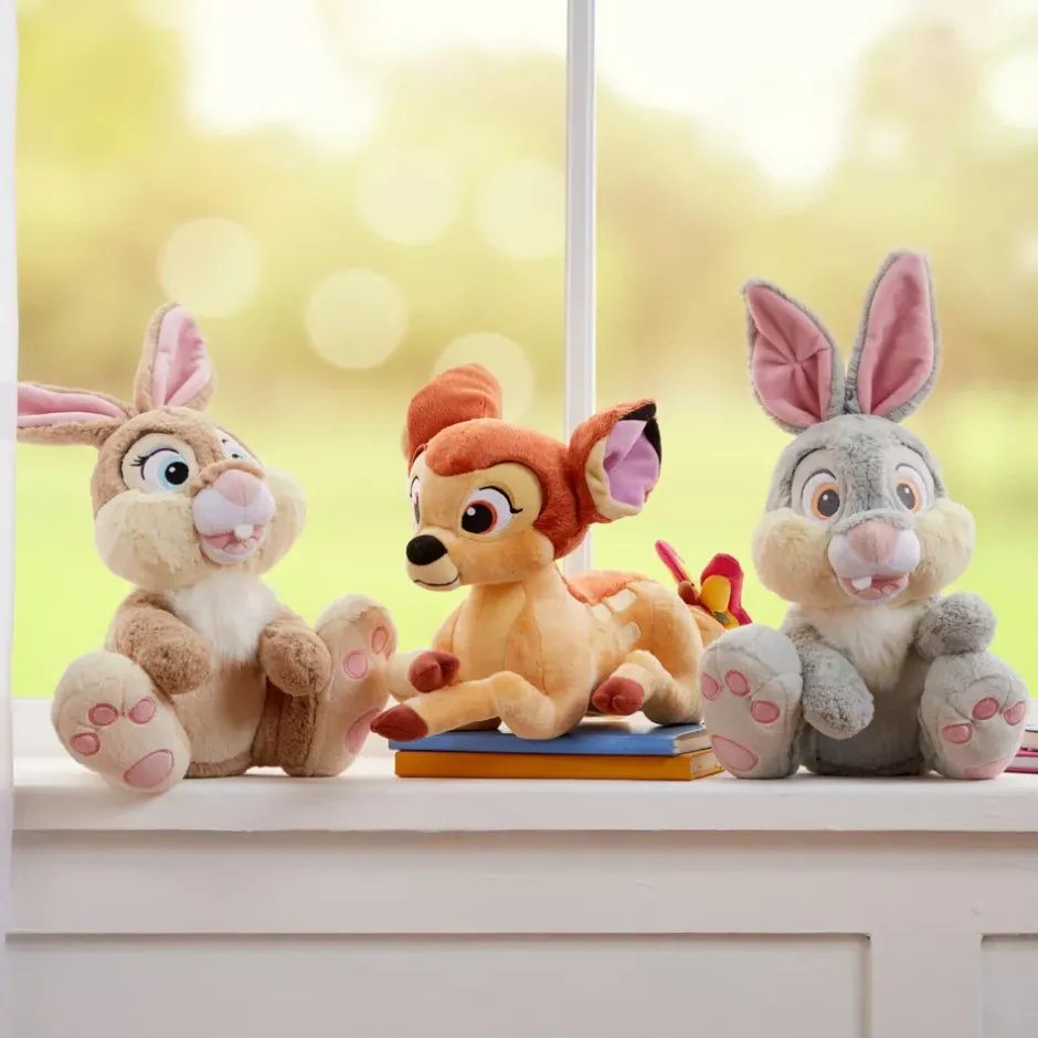 Sale Peluche Bambi de taille moyenne avec papillon Peluches