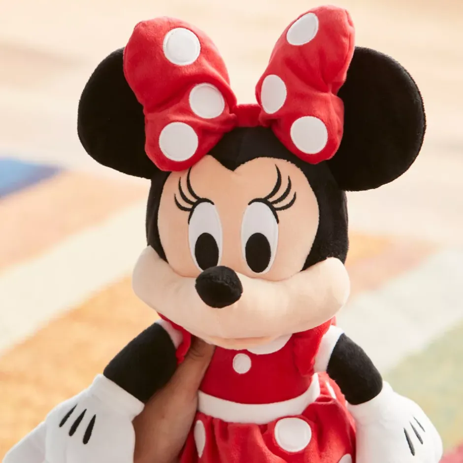 New Peluche Minnie Mouse rouge de taille moyenne Peluches