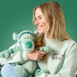 Discount Peluche Tigrou verte de taille moyenne, Winnie l'Ourson, 35 cm Peluches