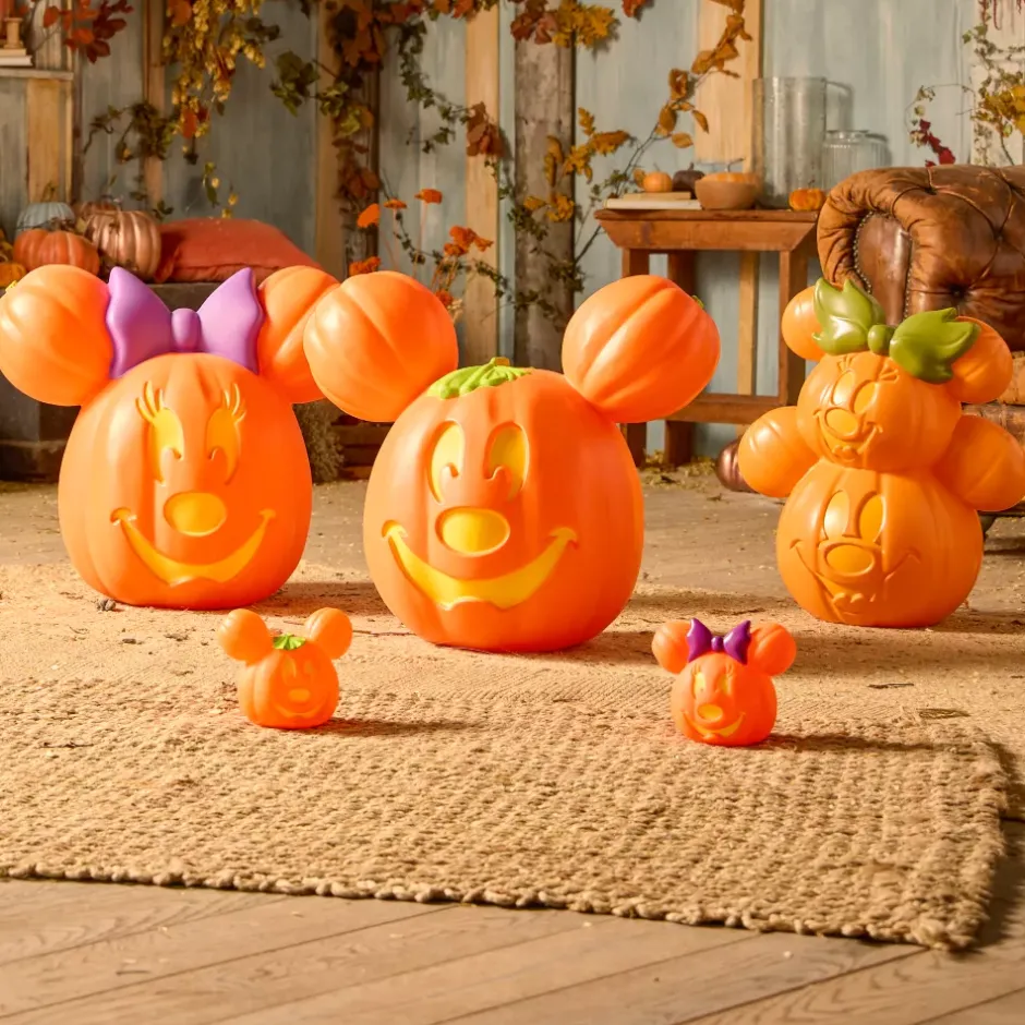 Petite citrouille creusée Minnie lumineuse Accessoires De Décoration Disney