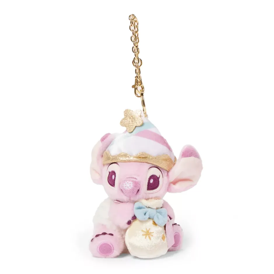 New Porte-clés petite peluche Angel avec pochette, Lilo & Stitch Peluches