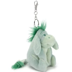 Porte-clés petite peluche Bourriquet verte, Winnie l'Ourson, 16 cm Peluches
