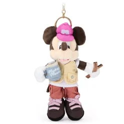 Clearance Porte-clés petite peluche Mickey au camping – 20 cm Peluches