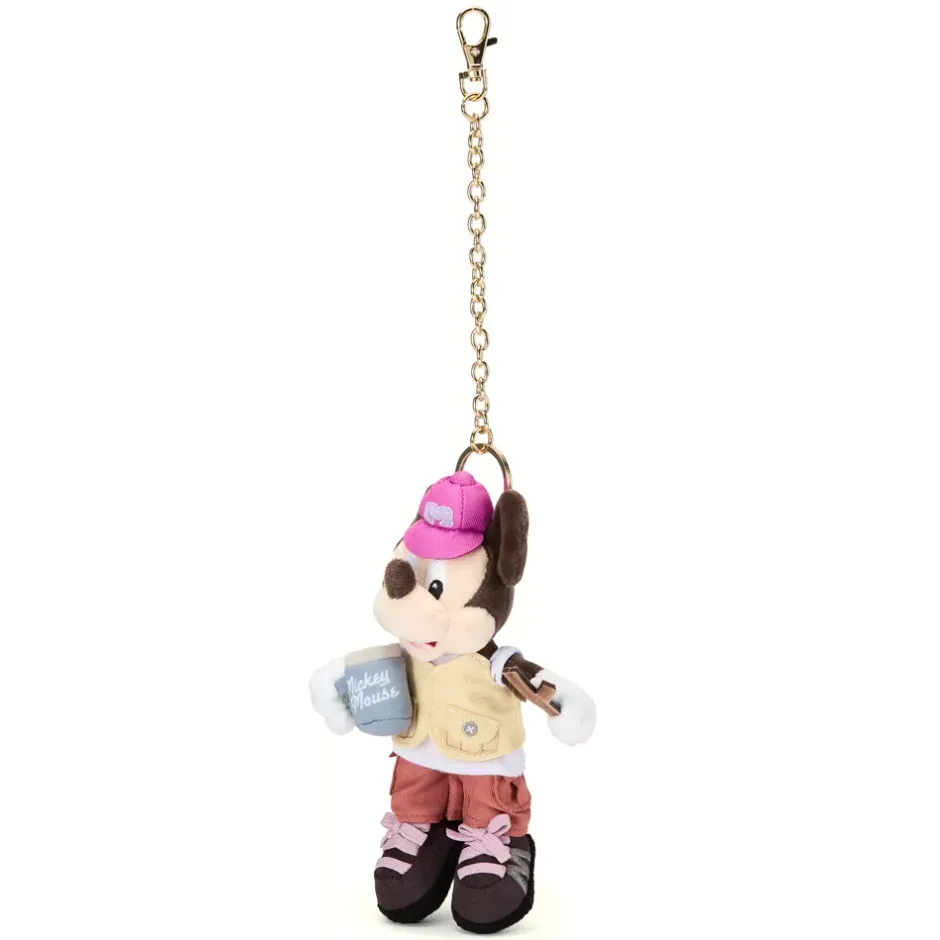 Clearance Porte-clés petite peluche Mickey au camping – 20 cm Peluches
