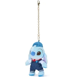 Discount Porte-clés petite peluche Stitch en denim, Lilo & Stitch, 18 cm Peluches