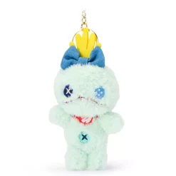 Porte-clés petite peluche Souillon en denim, Lilo & Stitch, 12 cm Peluches